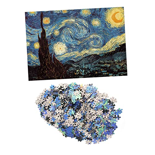 ibasenice Puzzle 1000 Teile Nachtkunst-ölgemälde für Erwachsene und Jungen und Mädchen Ohne Rahmen ibasenice Puzzle 1000 Teile Nachtkunst-ölgemälde für Erwachsene und Jungen und Mädchen Ohne Rahmen von ibasenice