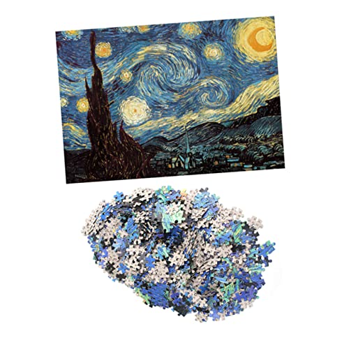 ibasenice 1 Stück 1000 Sternenhimmelpuzzle Van Erwachsene Nacht Puzzles Planke Puzzle-Puzzle Colorful von ibasenice
