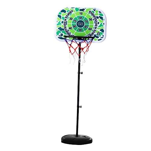ibasenice 1 Stück Anhebbarer Basketballkorb Basketball Basketballspielzeug Basketballkorb drinnen Kinderspiele Basketball Hoop Outdoor Eisen Camouflage von ibasenice