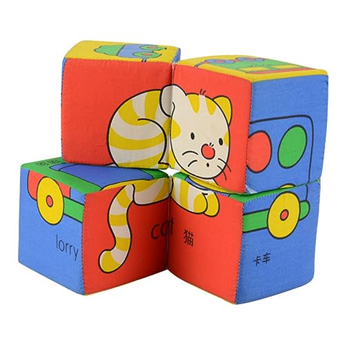 ibasenice 1 Stück Bausteinspielzeug Zusammenbauen Bausteine Kindergartenbedarf Kinderspielzeug Babyspiele Frühes Bildungsspielzeug Stoff Colorful von ibasenice
