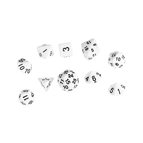 ibasenice 1 Stück Brettspiele facettenreiche Würfel настольные игры Board Games Boardgames Virtu brettspiel Board gamees Digitale Würfel Weiß von ibasenice