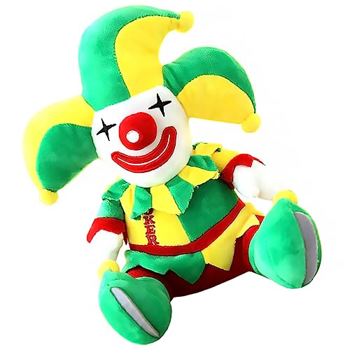 ibasenice 1 Stück Clownpuppe Clown-Puppe Desktop- Halloween -Dekorationen Halloween-Clown-Ornament Halloween- Clowns süß Clown-Spielzeugfigur Plüsch Green von ibasenice
