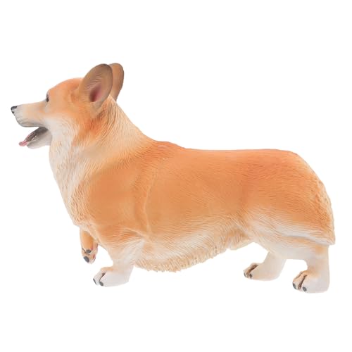 ibasenice 1 Stück Corgi Hundeornament Autospielzeug Kleines Hundespielzeug Hundespielzeug Für Kleine Hunde Autospielzeug Autodekor Welpenspielzeug Entzückendes Corgi Modell Corgi von ibasenice