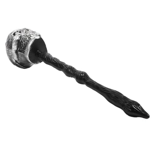 ibasenice 1 Stück Gewindes tange Geister Kopf Simulations Halloween Dekoration Halloween-Dekoration Halloween Children's Toys Cosplay Props Halloween-Requisite Geisterstab Grey von ibasenice