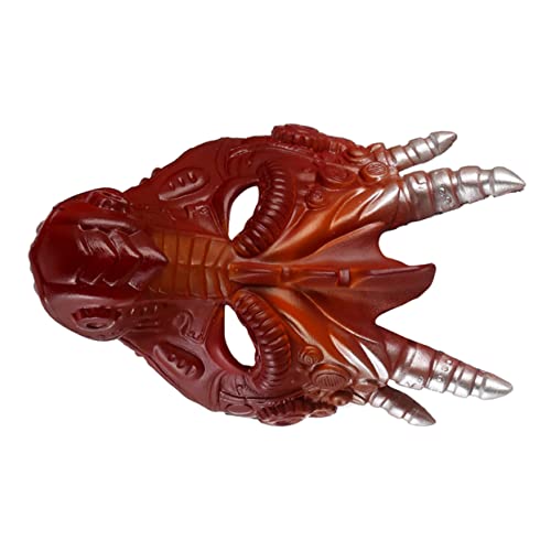 ibasenice 1 Stück Halloween-Drachenmaske Drachen Maskerade Maske Kostüme Streich LED realistisch halloween accessories zubehör halloween Drachenmaske für Halloween Party-Drachenmaske rot von ibasenice