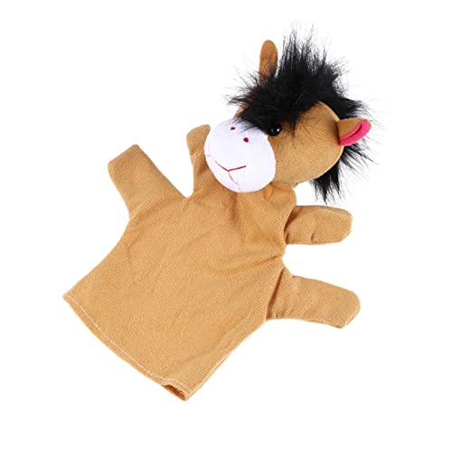 ibasenice 1 Stück Handpuppe Plüschtier Plüschhandschuh Tierisches Handpuppenspielzeug Geschichte Requisite Handpuppe Fünf-Finger-handschuhspielzeug Brown von ibasenice