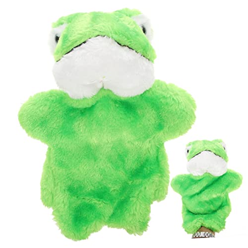 ibasenice 1 Stück Handpuppen Kleinkindspielzeug Plüsch Fingerpuppen für Kleinkinder Babyspielzeug interaktives kuschelig Toy Geschichte Marionette Handpuppe für Green von ibasenice
