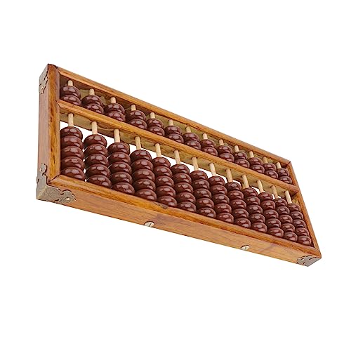 ibasenice 1 Stück Holz Abacus für Perlen Rechenrahmen Lernspielzeug Mentalen Mathematik für Junge Mädchen Einfach zu Bedienen und Leicht zu Transportieren von ibasenice