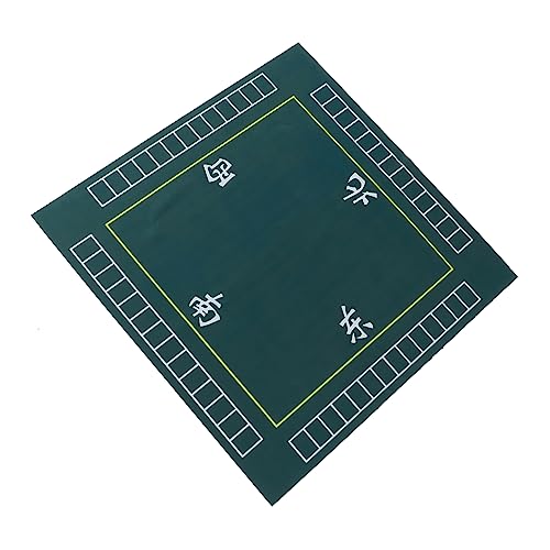 ibasenice 1 Stück Mahjong Tischdecke Matte Domino-spielmatte Gaming-tischabdeckung Poker-tischdecke Spielmatte Für Pokerkarten Kachel-Gaming-Cover Domino-tischdecke Mahjong-Tisch Green Gummi von ibasenice