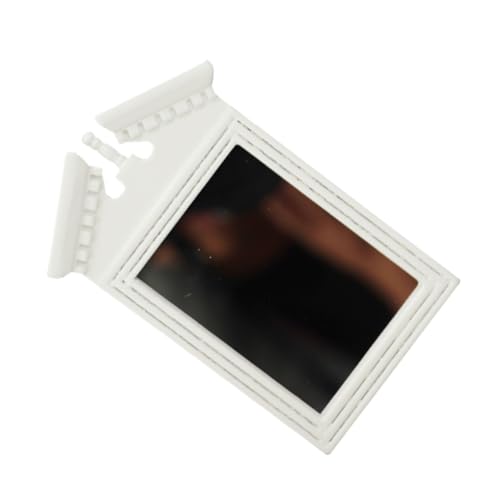 ibasenice Exquisiter Miniaturspiegel Weißer Mini-wandspiegel Spielhaus-Accessoire Ankleidespiegel-Modell Mini- - ibasenice Exquisiter Miniaturspiegel Weißer Mini-wandspiegel Spielhaus-Accessoire Ankleidespiegel-Modell Mini- - von ibasenice
