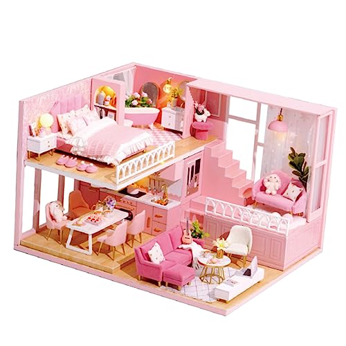 ibasenice 1 Stück Miniatur DIY Wohnung Wohnung Selber Bauen Miniatur DIY Mini-Wohnung Kabinenmodell Mini- Zum Selbermachen von ibasenice