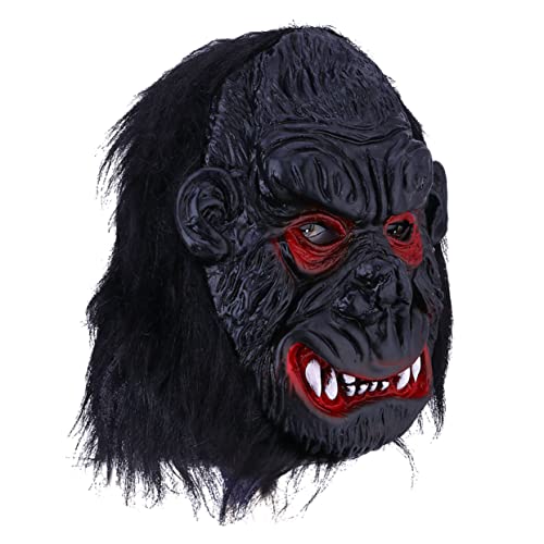 ibasenice 1stück Gorilla Für Halloween Gruselige Horror Mit Zähnen Kostüm-requisite Für Partys Und Veranstaltungen Schwarz Für Erwachsene Und Kreative Halloween-verkleidungen von ibasenice