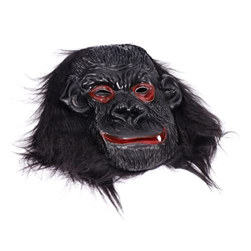 ibasenice 1 Stück Orang-Utan- halloween masken halloweenmaske tiermasken gruselige Halloween- für Party dekorative Halloween- beängstigende für Halloween Black von ibasenice