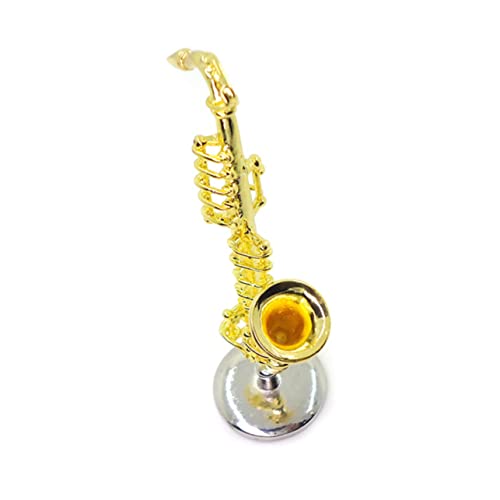 ibasenice 1 Stück Saxophon für kinderspielzeug Kid Toys wohnraumdeko Home Decor Mini-Instrument Saxophon Instrumentendekor Kinderinstrument Golden von ibasenice