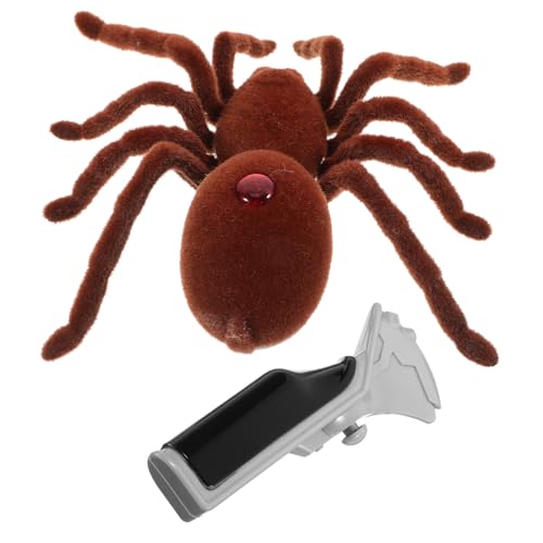 ibasenice 1 Stück Simulation Spinnenspielzeug kidna Toy fogelschreker spielwaren Spider schmücken spilzeug mockin игрушки Streichquellen Halloween-Spinnendekoration Light Brown von ibasenice