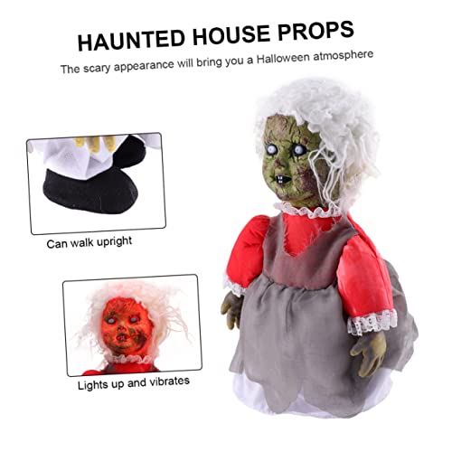 ibasenice 1 Stück Sprachaktivierte Induktions-Laufpuppe Halloween Puppen Halloween Scherzartikel Halloween Haunted House Streich Halloween -Dekorationen Spukhaus Requisiten Plastik von ibasenice