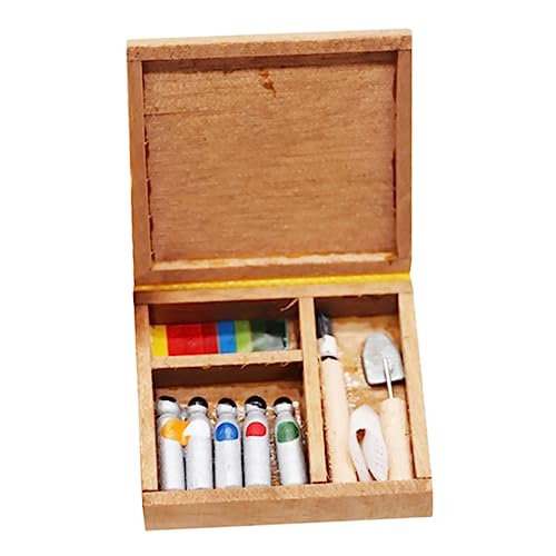ibasenice 1 Stück Zubehör Für Puppenhäuser Mini-tischdekoration Miniaturspielzeug Holzzubehör Mini-Dekoration Mini-Modell Aus Holz Brown Hölzern von ibasenice