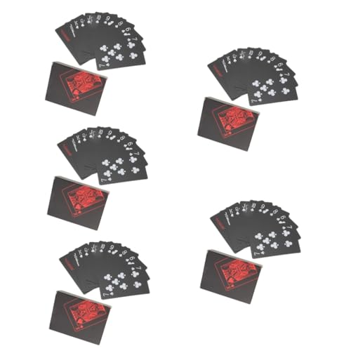 ibasenice 10 Kisten Tischspiel königliche Plastikkarten Kartendeck Kartenspielen Campingzubehör Geschenke gedruckte Karten Rechteckkarten nach Hause empfindlich Schachbrett Tischkarten Poker von ibasenice