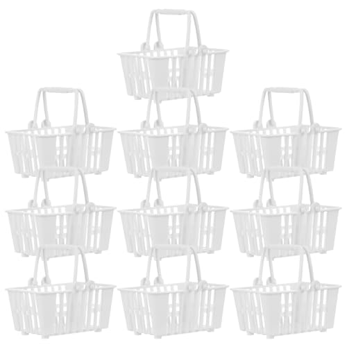 ibasenice 10 Stücke Mini Shopping Lagerung Korb Für Puppe Küche Lagerung Korb Griffe Jungen Und Mädchen Mini Einkaufskorb Spielzeug von ibasenice