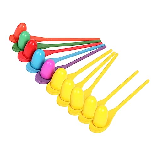 ibasenice Löffelhalter-spielzeug Aus Holz – 10 Sets Balance-spiel Sensorisches Spielzeug Für Kinder Spielzeug Für Draußen Ideal Für Geburtstagsfeiern von ibasenice