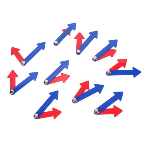 ibasenice 10 Sätze Teiliges Kunststoff Uhrzeiger Lernuhr DIY Uhrzeiger für Zeitablesen Drehbare Kunststoffzeiger für Schule Basteln Unterricht Robust und Langlebig von ibasenice