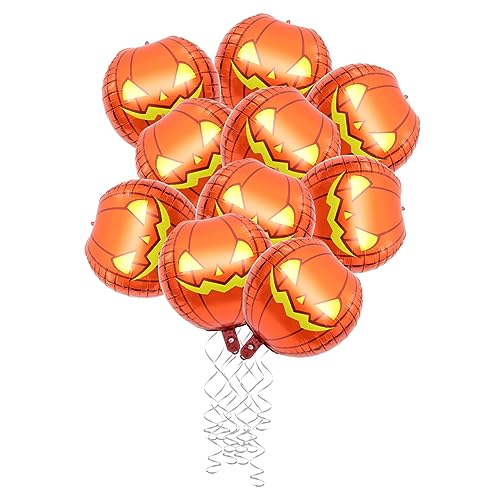 ibasenice 10 Stück Aufblasbare Kürbisballons Halloween Deko Kreative Gruselform für und Partys Langlebig für Fotorequisiten von ibasenice