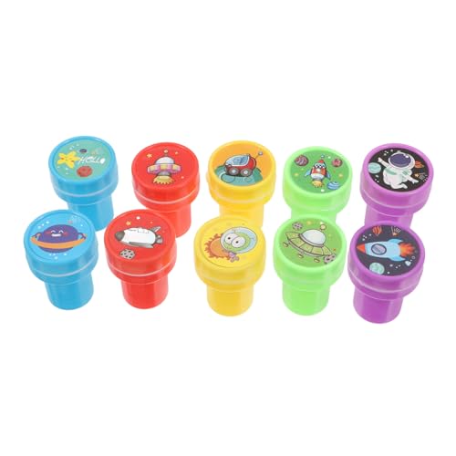 ibasenice 10 Stück DIY Stempel für Stempel mit Weltraum Motiven Party und Belohnung für Kreative Bastelprojekte Langlebig und Sicher der Anwendung von ibasenice