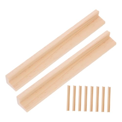 ibasenice 10 Stück Englisches Alphabet Basis Cribbage Doppel Mahjong Spielplatte Block Desktop Racks Dominosteine ​​Pool Nummer Decks Krocket Würfel Zapfen Stapeln Spielspielzeug Jumbo von ibasenice
