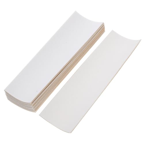 ibasenice 10 Stück Finger Skateboard Grip Tape rutschfeste Finger Skateboard Aufkleber Selbstklebende Griffbänder für DIY Projekte und Zubehör Weiße und Gelbe von ibasenice