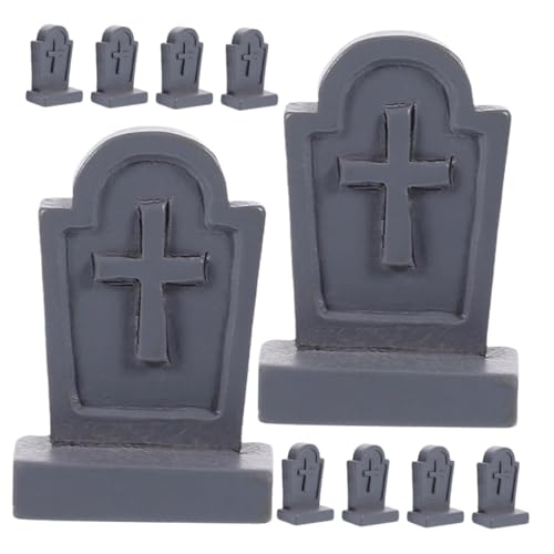 ibasenice 10 Stück Grabstein Dekorationen Teiliges Resin Halloween Ornamente für Puppenhaus Handgefertigte Grabsteine Einzigartige Deko für Halloween Partys und Sammler ibasenice 10 Stück Grabstein Dekorationen Teiliges Resin Halloween Ornamente für Puppenhaus Handgefertigte Grabsteine Einzigartige Deko für Halloween Partys und Sammler von ibasenice