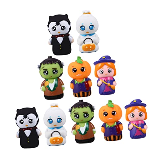 ibasenice 10-teiliges Halloween-fingerpuppen-Set Für Kinder Passendes Spielzeug Kleinkind-handpuppen Vorschul-interaktives Spielzeug-Set Für Jungen Und Mädchen von ibasenice