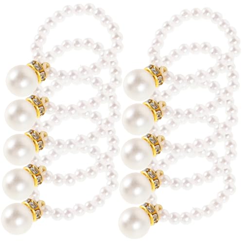 ibasenice 10 Stück Kleiner Gelber Entenschmuck Perle Plüschtiere Puppe Miniatur Kleiner Gelber Entenauto-dekorationsanhänger Kette Mini Mini-Halskette Minikette Plastik Weiß von ibasenice