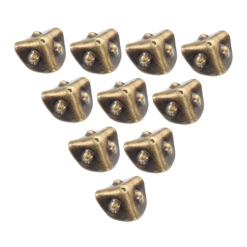 ibasenice 10 Stück Mini -Bag -schleuseschnalle Mini-puppenhauszubehör Mini-schmuck-reiseetui Schmuckverschlüsse Schmuck-Organizer Reisekoffer Metall Dark Brown von ibasenice