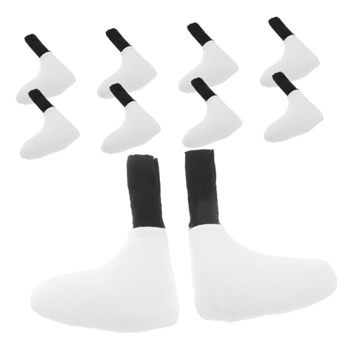 ibasenice 10 Stück Mit Baumwolle Gefüllte Bein-Accessoires Für Die Herstellung Von Puppen, Einzigartig Gestaltete Gegliederte Fußteile Für Handgefertigte Bastelprojekte, Flexible Puppenfüße von ibasenice