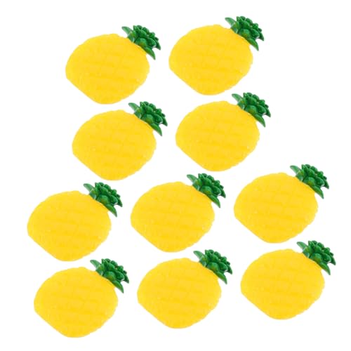 ibasenice 10 Stück Obstmodell Ananas Winzige Künstliche Äpfel Gemüse Foto Requisiten Künstlicher Mini Apfel Realistisches Obst Gemüse Simulierte Fruchtscheiben Simulierte Früchte Orange PVC von ibasenice