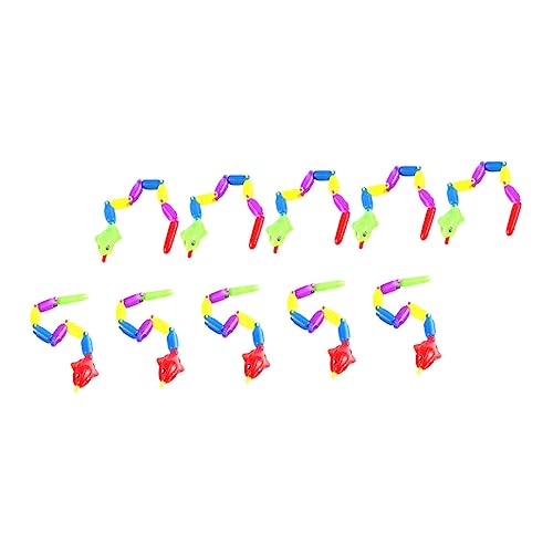 ibasenice 10 Stück Plastikschn Snakes Scherzspielzeug für Halloween Party Streiche und Dekorationen Bewegliche Realistische Schlangen Spielzeuge Zufälligen Farben Zufällige von ibasenice
