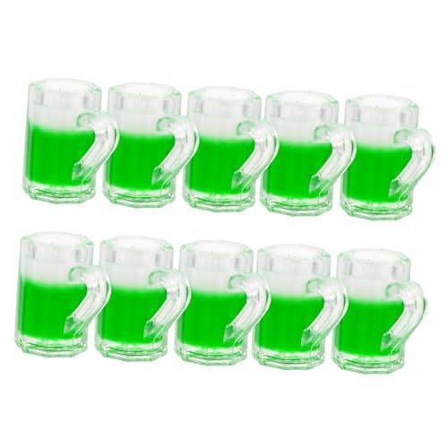 ibasenice 10 Stück Puppenhaus Bierbecher Mini Bier Miniatur Bierkrüge Puppenhaus Bierparty Dekorationen Bierkrüge Für Den Gefrierschrank Süße Becher Kleines Kleines von ibasenice
