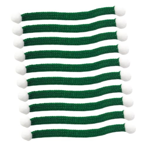 ibasenice 10 Stück Roter Wollschal Accessoire Weihnachtsdekor Seidenschals Mini Puppenmützen Kaschmirschal Hundeschal Basteln Weihnachtsbaumschmuck Puppenkleidung Spielzeuglappen von ibasenice