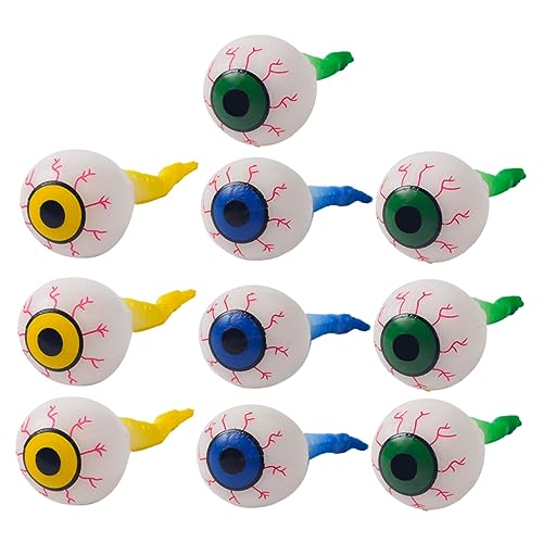 ibasenice 10 Stück Sammeln von Augapfel-Requisiten Halloween-Dekompressionsspielzeug Augapfel zusammendrücken Halloween Costume Halloween Kleidung Halloween-Augäpfel Halloween-Augapfel von ibasenice
