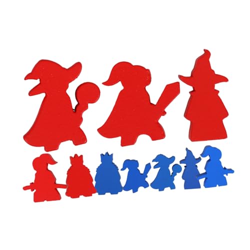 ibasenice 10 Stück Stück Schachzubehör Schachfiguren-Set Holzschachfiguren Handarbeit Schachfiguren Handgemachte Schachfiguren Spiel Magnetschach Faltbrett Schach Ersatz Schachbrett Schach von ibasenice