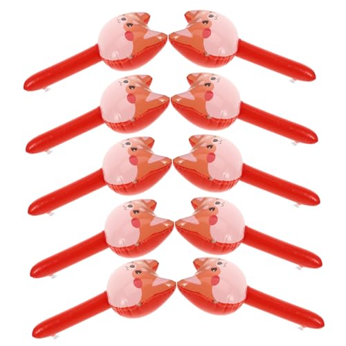 ibasenice 10 Stück Teiliges Aufblasbares PVC Hammer Cartoon Fuchs Design Kinderfreundlich Luftdicht Dekorativer Hammer für Geburtstags Mitgebsel und Handtraining ibasenice 10 Stück Teiliges Aufblasbares PVC Hammer Cartoon Fuchs Design Kinderfreundlich Luftdicht Dekorativer Hammer für Geburtstags Mitgebsel und Handtraining von ibasenice
