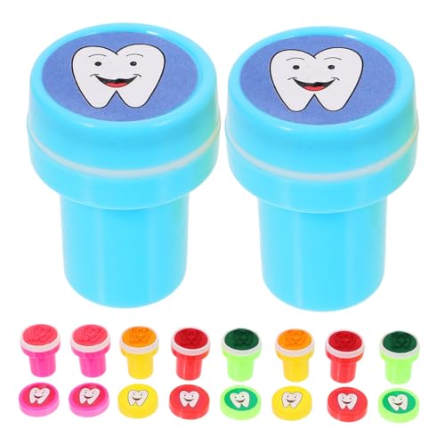 ibasenice 10 Stück Teiliges Cartoon Zahn Stempel für Belohnungsstempel für Unterricht Lustige für Kinderpartys und Motivierende Lehrer Stempel von ibasenice