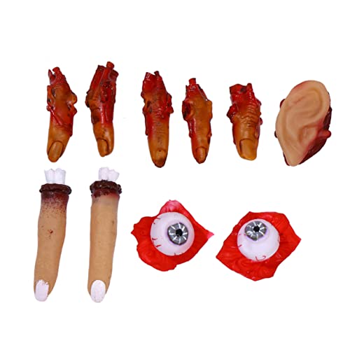 ibasenice 10 Stück Teiliges Gruselige Halloween Requisiten Realistische Abgetrennte Finger Augen und Ohren für Schaurige Partys und Deko für Grusel und Spukhäuser ibasenice 10 Stück Teiliges Gruselige Halloween Requisiten Realistische Abgetrennte Finger Augen und Ohren für Schaurige Partys und Deko für Grusel und Spukhäuser von ibasenice