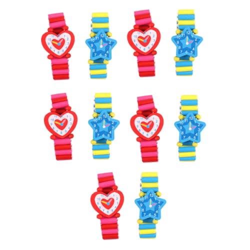 ibasenice 10 Stück Teiliges Holzspielzeug Cartoon Armbanduhr Lernspielzeug für Jungen Mädchen Pädagogisch Kreativ und Umweltfreundlich ibasenice 10 Stück Teiliges Holzspielzeug Cartoon Armbanduhr Lernspielzeug für Jungen Mädchen Pädagogisch Kreativ und Umweltfreundlich von ibasenice