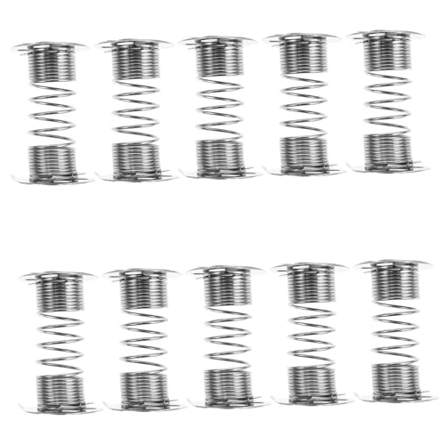 ibasenice 10 Stück Teiliges Metall Federbasis Wackelfigur Auto Armaturenbrett Basis mit Doppelseitigem Nano kleber Stabile DIY Auto Deko für Wackelnde Puppen und Tanzfiguren von ibasenice