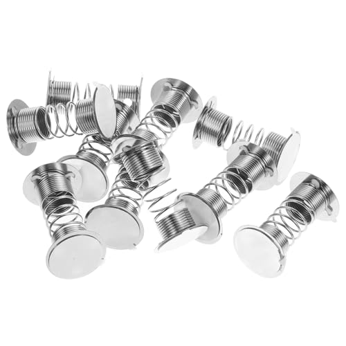 ibasenice 10 Stück Teiliges Metall Federbasis Wackelkopf Auto Armaturenbrett Figur Basis mit Doppelseitigem Kleber für DIY Tanzende Puppen Bewegliche Deko Stabil und Flexibel von ibasenice