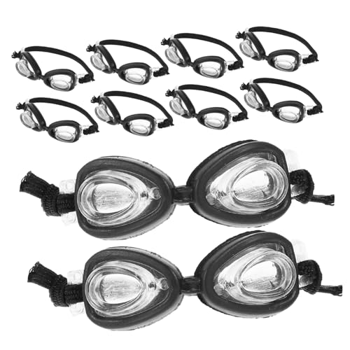 ibasenice 10 Stück Teiliges Miniatur-schwimmbrillen Puppen Realistische Mini-puppenbrillen aus Leichtem Material als Puppenhaus-deko Kreativen Ankleiden ibasenice 10 Stück Teiliges Miniatur-schwimmbrillen Puppen Realistische Mini-puppenbrillen aus Leichtem Material als Puppenhaus-deko Kreativen Ankleiden von ibasenice