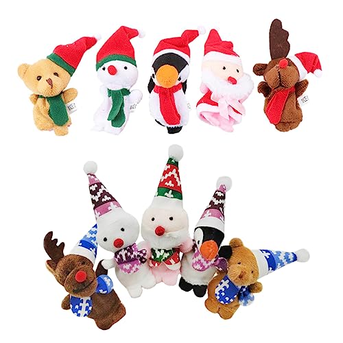 ibasenice 10 Stück Teiliges Weihnachtsfingerpuppen Niedliche Fingerfiguren für Geschichten und Dekoration für Familienaktivitäten ibasenice 10 Stück Teiliges Weihnachtsfingerpuppen Niedliche Fingerfiguren für Geschichten und Dekoration für Familienaktivitäten von ibasenice