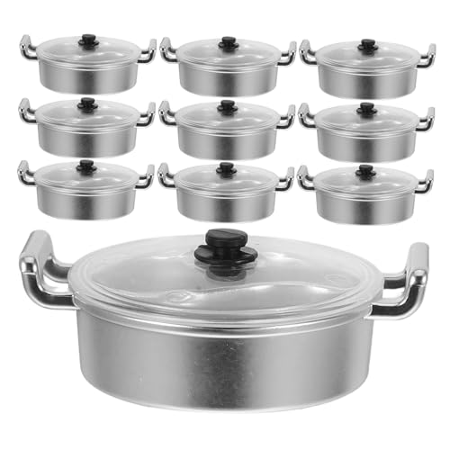 ibasenice 10 Stück Töpfe Set für Puppenhaus Teiliges Kochgeschirr aus Sicherem für Rollenspiele und Kreative Spielwelten Fördert Soziale Fähigkeiten ibasenice 10 Stück Töpfe Set für Puppenhaus Teiliges Kochgeschirr aus Sicherem für Rollenspiele und Kreative Spielwelten Fördert Soziale Fähigkeiten von ibasenice