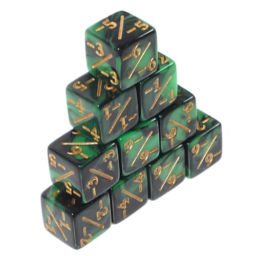 ibasenice 10 Stück Würfel Lustige Mathe Spiele Requisiten Frühe Lernhilfe Für Partybedarf Pädagogisches Mathe Spiel Kartenspiel Zubehör Acryl von ibasenice